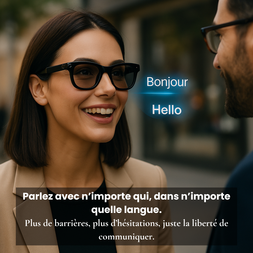 Opticam – Lunettes connectées intelligentes avec caméra HD, audio Bluetooth et assistant vocal intégré